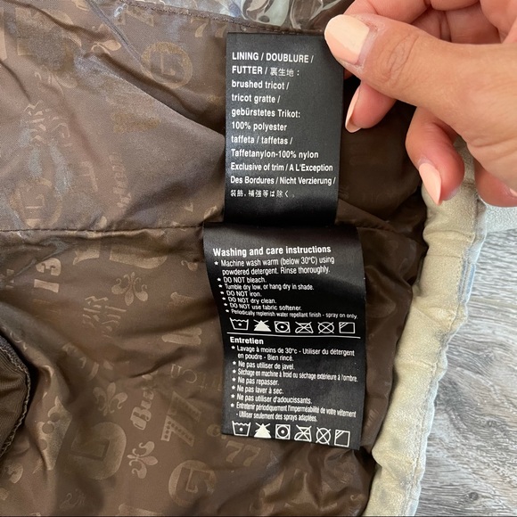 BURTON Suede Ski/Snow Winter Jacket Down Filled S - Picture 9 of 11
